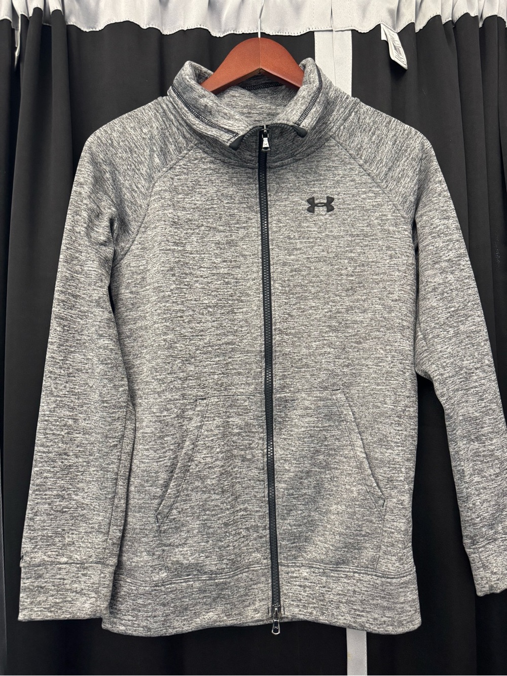 Under Armour Womens Gray Full-Zip Jacket XS